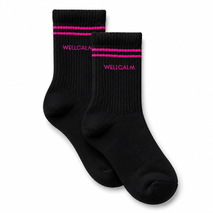 WELLCALM Crew Socks (2-Pack) black